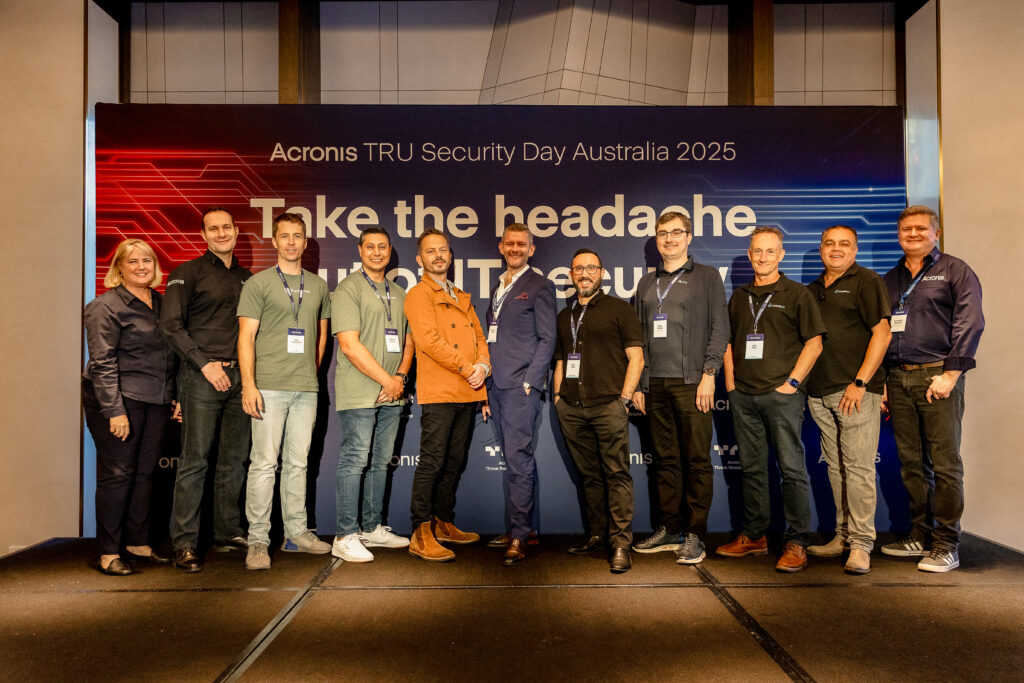 Dan Boufarhat, Director Of It First Responder Along Side The Other Panelists And Sponsors Of The Acronis Tru Security 2025 In Australia That Brings Together Cyber Security Experts