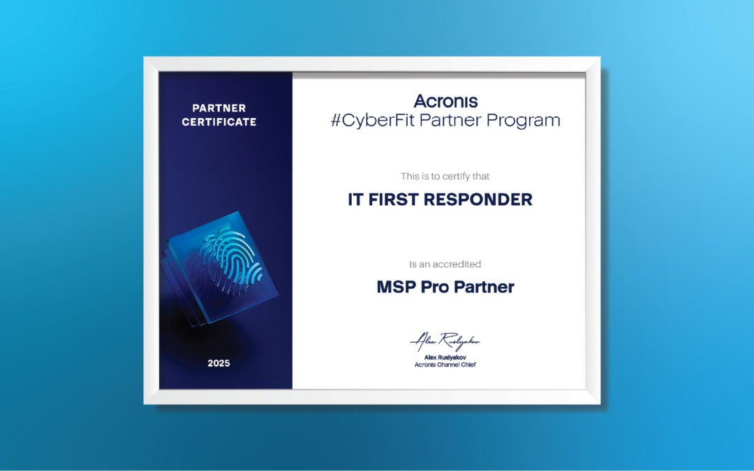 IT First Responder becomes the first MSP Pro Partner in ANZ