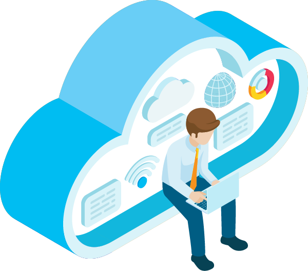Cloud Laptop Graphic W600