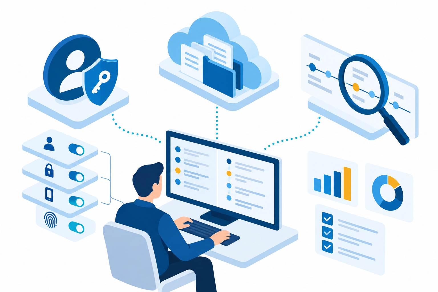 Security Analyst Connects Account Controls, Cloud Files And Activity Monitoring
